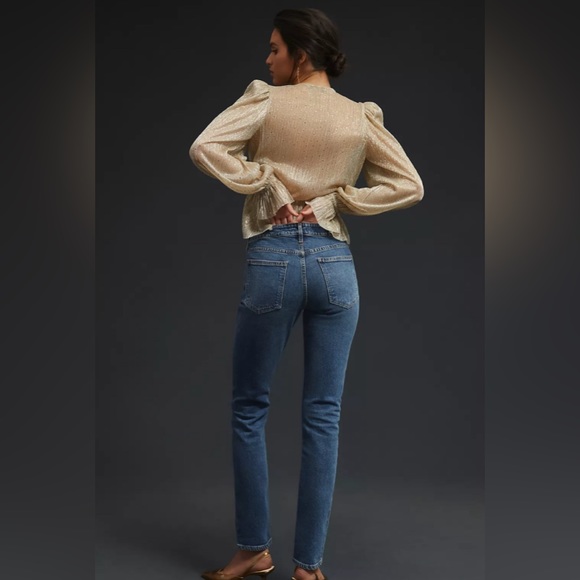 NEW! AGOLDE Devon Low Rise Denim Jeans Prophecy Blue SZ 24 - Picture 2 of 16